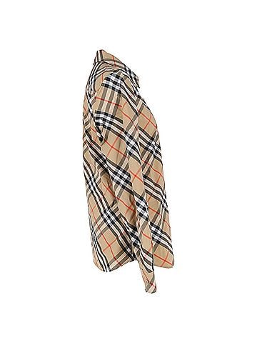 Burberry Burberry Vintage Check Shirt in Beige Cotton (view 2)