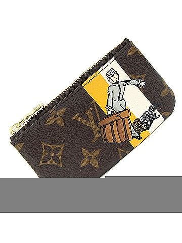 Louis Vuitton Louis Vuitton Monogram Groom Pochette Clé M60033 Jaune Coin Purse for Women and Men with Key Hook LOUIS VUITTON (view 1)