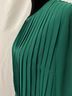 Baum Und Pferdgarten 100% Polyester Plaid Green Long Sleeve Blouse Size S - photo 4