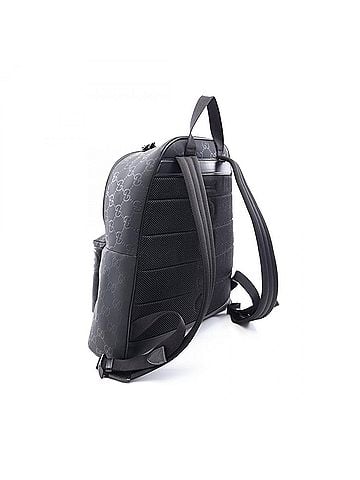 Gucci Gucci Edge Medium Backpack/Handbag, Rubber, Men's, Black, 834491 (view 2)