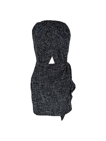IRO Iro Yasmina Cut-Out Tweed Mini Black Cotton (view 1)