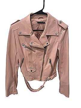 Black Tape_ Moto Jacket Faux Leather Jacket (view 1)