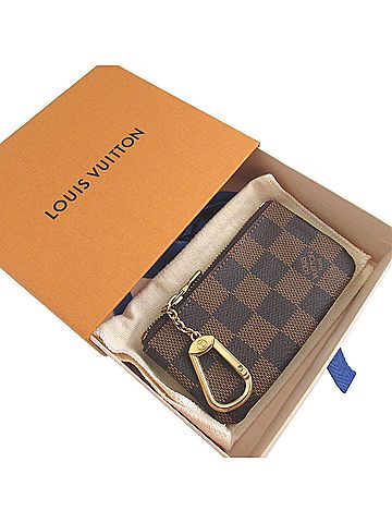 Louis Vuitton Louis Vuitton Damier Pochette Clé N62658 Brown Wallet/Coin Case 0371 LOUIS VUITTON (view 2)