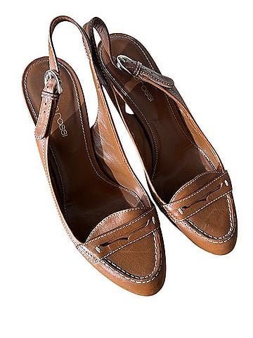 Sergio Rossi Loafer Slingback Heels (view 2)