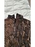 Cache Snake Print Brown Black Bodysuit Size M - photo 4