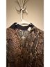 Cache Snake Print Brown Black Bodysuit Size M - photo 3