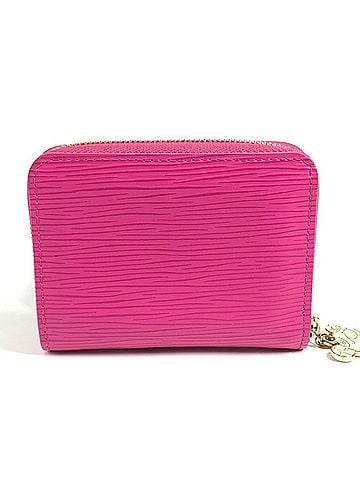Louis Vuitton LOUIS VUITTON M14144 Japan Limited Edition Epi Leather Takashi Murakami LV × TM Zippy Coin Purse Wallet Round Zipper Case Women's Cute Pink (view 2)