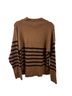 DKNY Stripes Brown Black Casual Sweaters Size L - photo 2