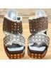 Azalea Wang Solid Blue Wedges Size 7 - photo 4