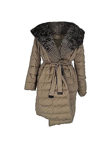 Max Mara 'S Max Mara Noveast Reversible Puffer Down Coat in Khaki Polyamide (view 1)