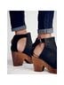 Free People 100% Leather Black Mule/Clog Size EU 38 - photo 4
