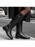 FRYE 100% Leather Black Boots Size 6 - photo 8