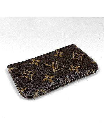 Louis Vuitton Louis Vuitton Pochette Clé Wallet/Coin Case with Keyring, Monogram Brown, M62650, Women's (view 2)