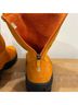 Lands' End Orange Black Boots Size 7 1/2 - photo 8