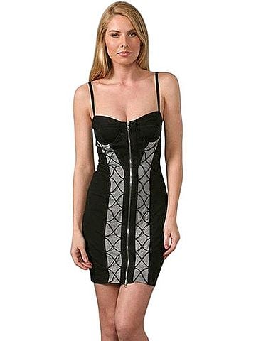 Robert Rodriguez Black Lingerie Sheath Cocktail Dress (view 1)