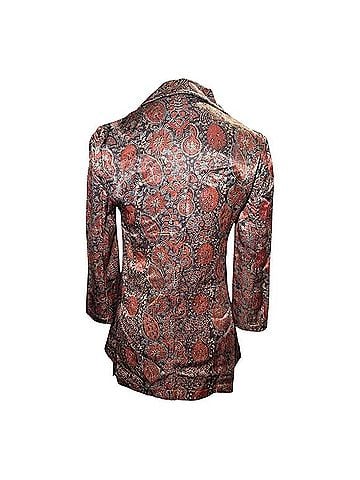 New Romantics Artisan Paisley Satin Blazer Jacket Blazer (view 2)