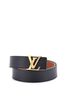 Louis Vuitton 100% Leather Black LV Initiales Reversible Belt Leather Medium One size - photo 1