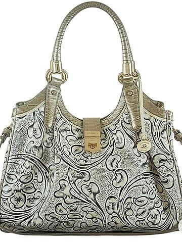 Brahmin Elisa Creme Delano Leather Shoulder Bag (view 1)