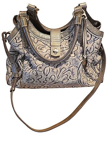 Brahmin Elisa Creme Delano Leather Shoulder Bag (view 2)