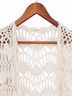 Esprit 100% Acrylic Solid Ivory Cardigan Size S - photo 4
