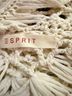 Esprit 100% Acrylic Solid Ivory Cardigan Size S - photo 3