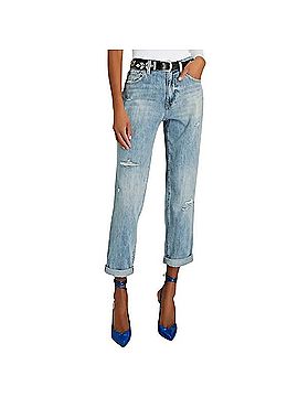 Pistola Presley High Rise Relaxed Roller Jeans (view 1)