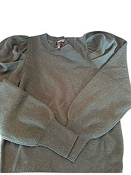 Aqua Cashmere Puff Sleeve Sweater Cashmere Pullover Sweater (view 1)