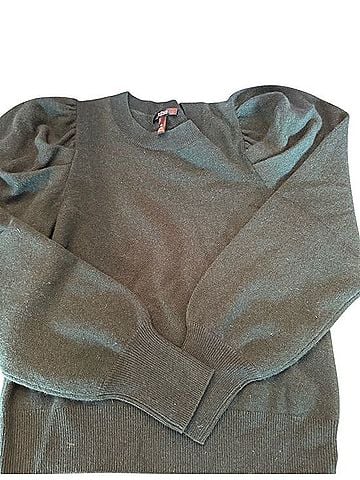 Aqua Cashmere Puff Sleeve Sweater Cashmere Pullover Sweater (view 1)