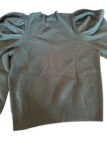 Aqua Cashmere Puff Sleeve Sweater Cashmere Pullover Sweater (view 2)