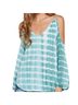 Lovestitch 100% Rayon Print Teal Tank Top Size M - photo 1