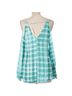 Lovestitch 100% Rayon Print Teal Tank Top Size M - photo 2