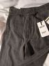 OAT 100% Cotton Stripes Gray Jeans Size 4 - photo 11