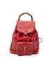 Gucci Red Mini Bamboo Backpack One size - photo 1