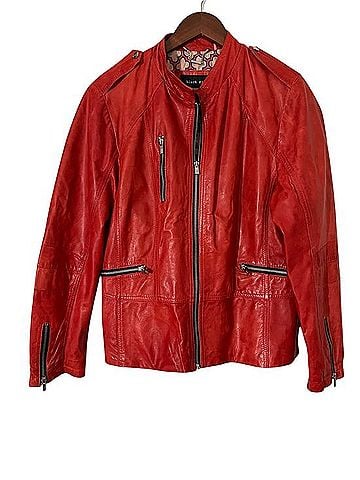 Black Rivet Leather Jacket (view 1)