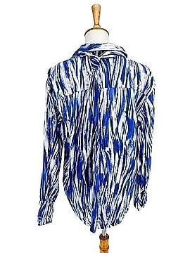 Proenza Schouler Painterly Marocaine Long Sleeve Blouse (view 2)