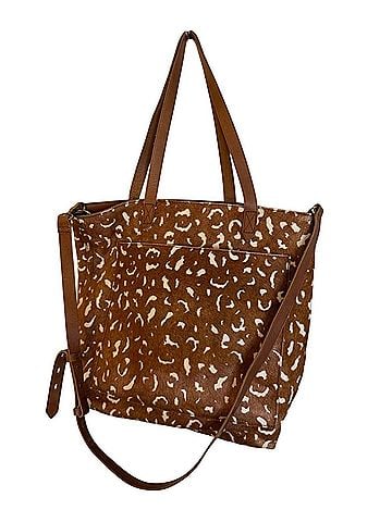 Madewell The Medium Transport Tote: Printed Calf Hair Edition Leather Tote (view 1)