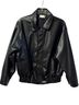 Barbie 100% Polyester Solid Black Faux Leather Jacket Size M - photo 1