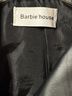 Barbie 100% Polyester Solid Black Faux Leather Jacket Size M - photo 3