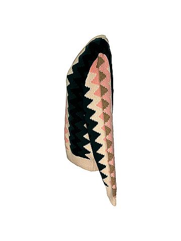 Khaite Khaite Nessa Zig-Zag Knitted Sweater in Multicolor Cashmere (view 2)