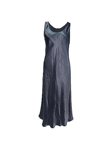 Max Mara Max Mara Leisure Talete Midi Dress in Navy Blue Acetate (view 1)