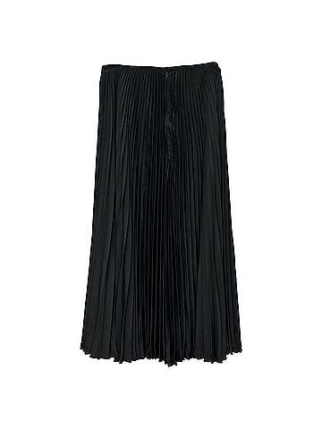 Joseph Joseph Pleated Midi Skirt in Black Polyester (view 2)