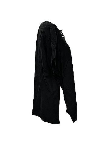 Totême Totême Fluid Tie Oversized Shirt in Black Lyocell (view 2)