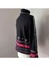 Hanna Andersson 100% Cotton Floral Multi Color Black Turtleneck Sweater Size S - photo 7