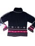 Hanna Andersson 100% Cotton Floral Multi Color Black Turtleneck Sweater Size S - photo 1