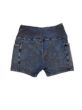 Free People Denim-Look Denim Shorts (view 2)