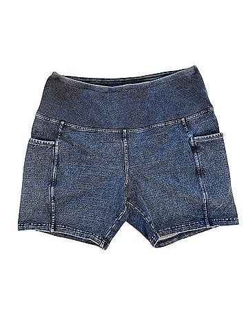 Free People Denim-Look Denim Shorts (view 1)