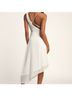 Lulus 100% Polyester 100% Polyester White Cocktail Dress Size L - photo 4