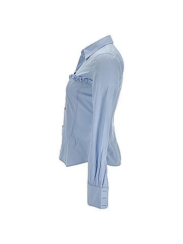 Dsquared2 Dsquared2 Button-Down Corset Accent Shirt in Blue Cotton (view 2)