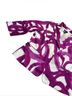Sandro 97% Cotton 3% Elastane 100% Polyester Print Purple White Blazer Size L - photo 4