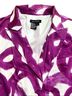 Sandro 97% Cotton 3% Elastane 100% Polyester Print Purple White Blazer Size L - photo 7